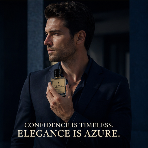 Navella Azure perfume lifestyle image for men