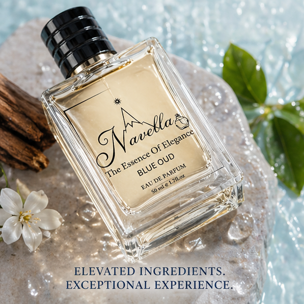 Navella Blue Oud oud and marine fragrance notes