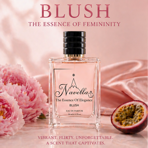 Navella Blush perfume bottle - fresh floral Eau De Parfum for women