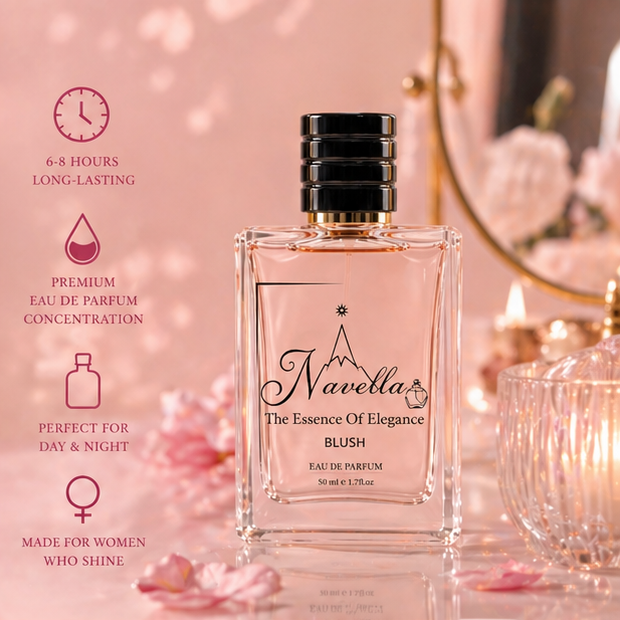 Navella Blush women's perfume packaging
