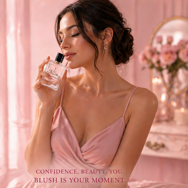 Navella Blush fresh floral perfume lifestyle image