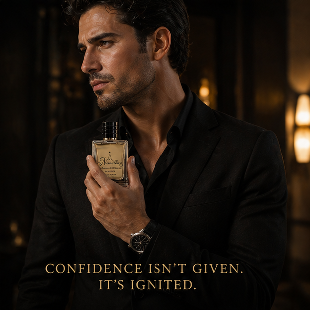 Navella Ignite warm spicy perfume lifestyle image