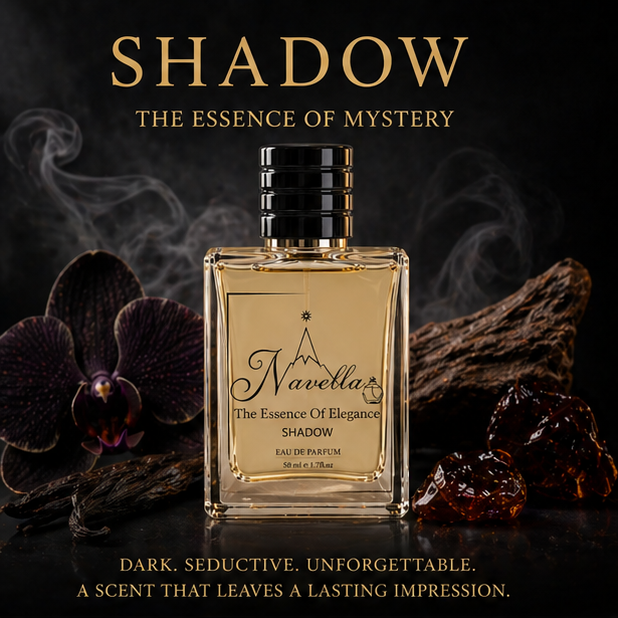 Navella Shadow perfume bottle - dark chocolate and orchid Eau De Parfum