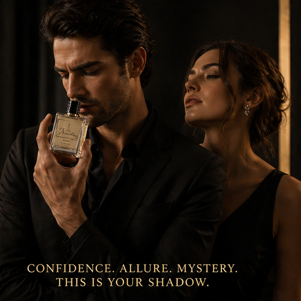 Navella Shadow dramatic unisex perfume lifestyle image